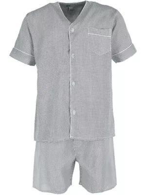 Short Sleeve Short Leg Pajama Set by Ten West Apparel