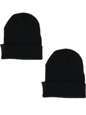 Basic Winter Beanie Cuff Cap (2 Pack) by Polar Extreme