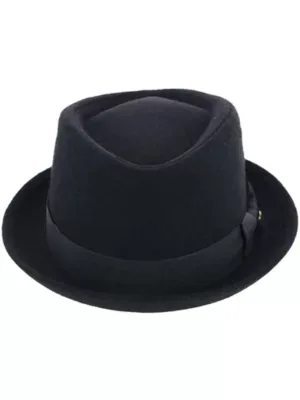Diamond Shape Wool Fedora with Grosgrain Hatband by Epoch Hats Company
