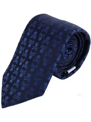 Pirate Skull and Crossbones Necktie by Ascentix