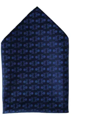 Pirate Skull and Crossbones Pocket Square by Ascentix