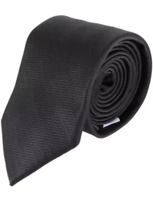 Etched Herringbone Twist Necktie by Ascentix
