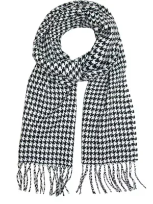 Softer Than Cashmere Houndstooth Winter Scarf by David & Young