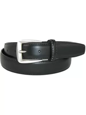 1 1/4 Inch Wide Basic Leather Dress Belt by Ctm