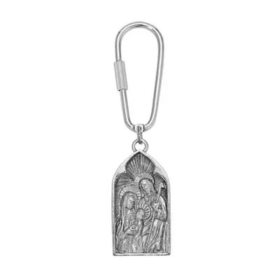 Silver Tone Holy Trinity Key Chain by Symbols of Faith