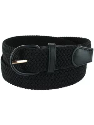 Elastic Braided Belt with Covered Buckle by Ctm