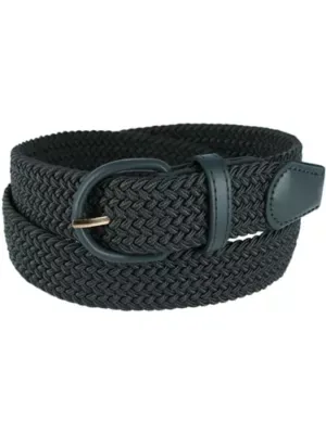 Elastic Braided Belt with Covered Buckle (big & Tall Available) by Ctm