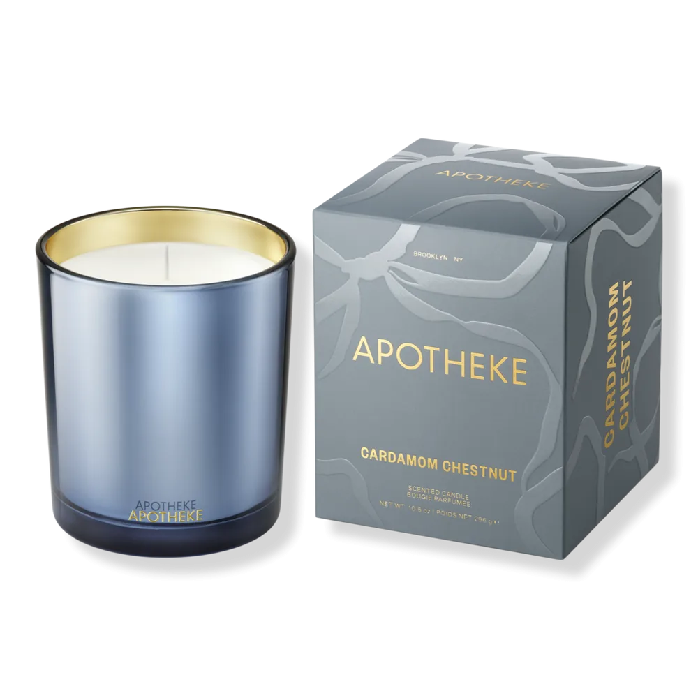 Cardamom Chestnut Scented Candle - 10.5 oz (classic Candle) by Apotheke