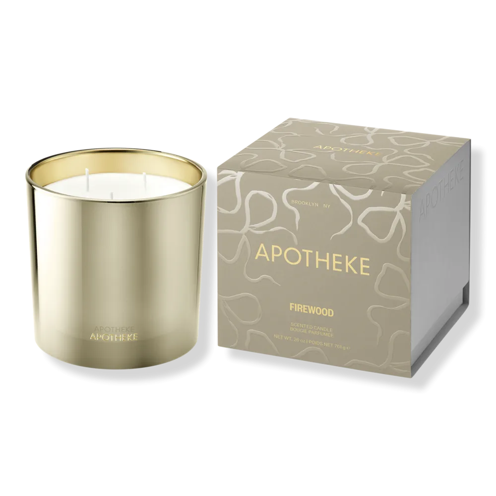 Firewood Scented Candle - 26 oz (3-Wick Candle) by Apotheke