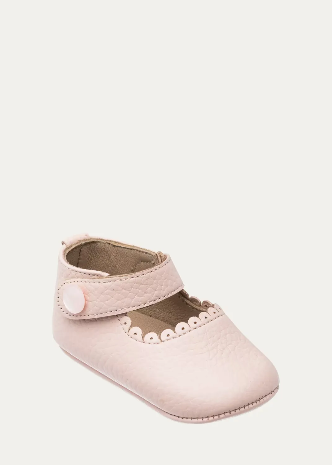 Scalloped Leather Mary Jane by Elephantito