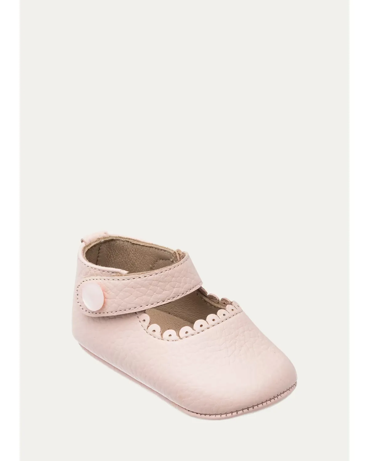 Scalloped Leather Mary Jane by Elephantito