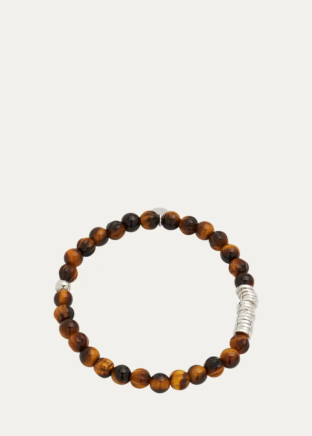 Tiger Eye Bead Bracelet by Tateossian