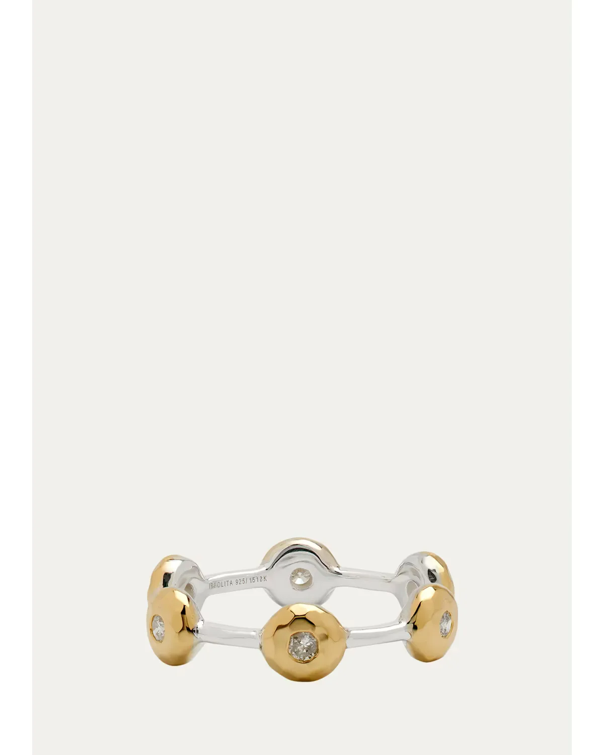 Chimera Stardust Paparazzi Bezel Station Stack Ring by Ippolita