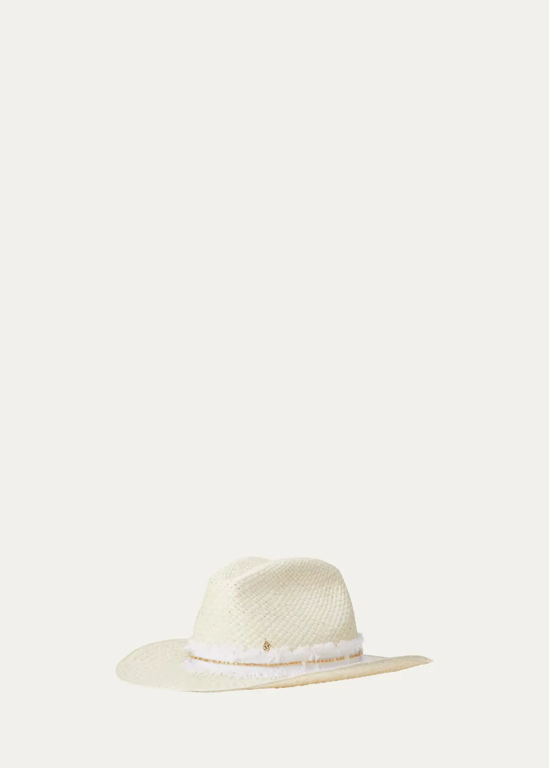 Austin Denim Strass Straw Cowboy Hat by Maison Michel