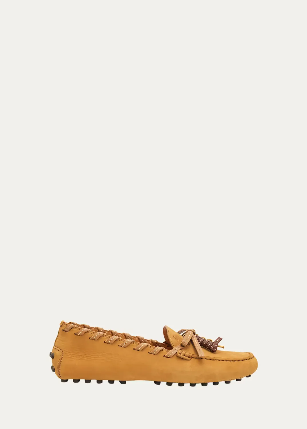 Gommino Whipstitch Suede Driver Loafers by Tod's