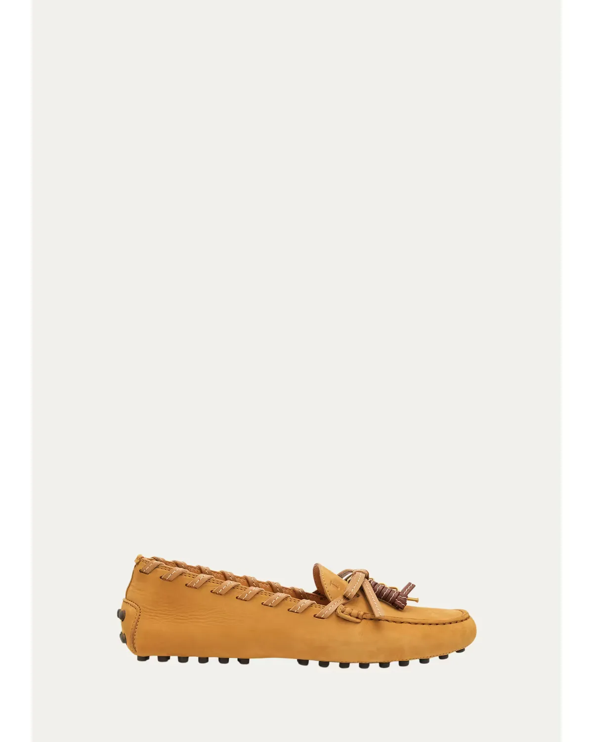 Gommino Whipstitch Suede Driver Loafers by Tod's