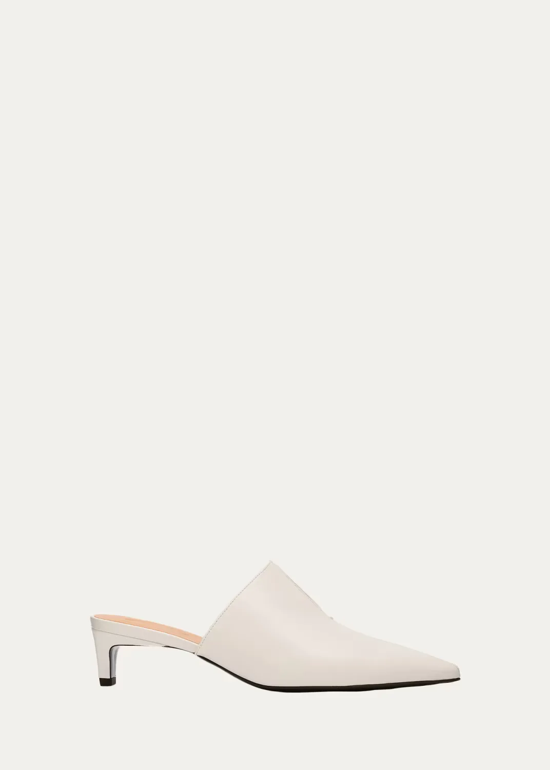 40mm Nappa Leather Kitten-Heel Mules by Tod's