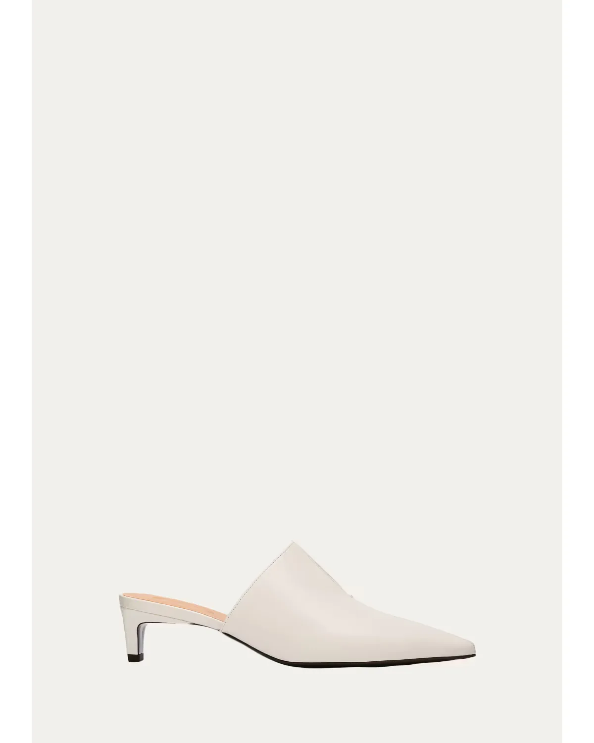 40mm Nappa Leather Kitten-Heel Mules by Tod's