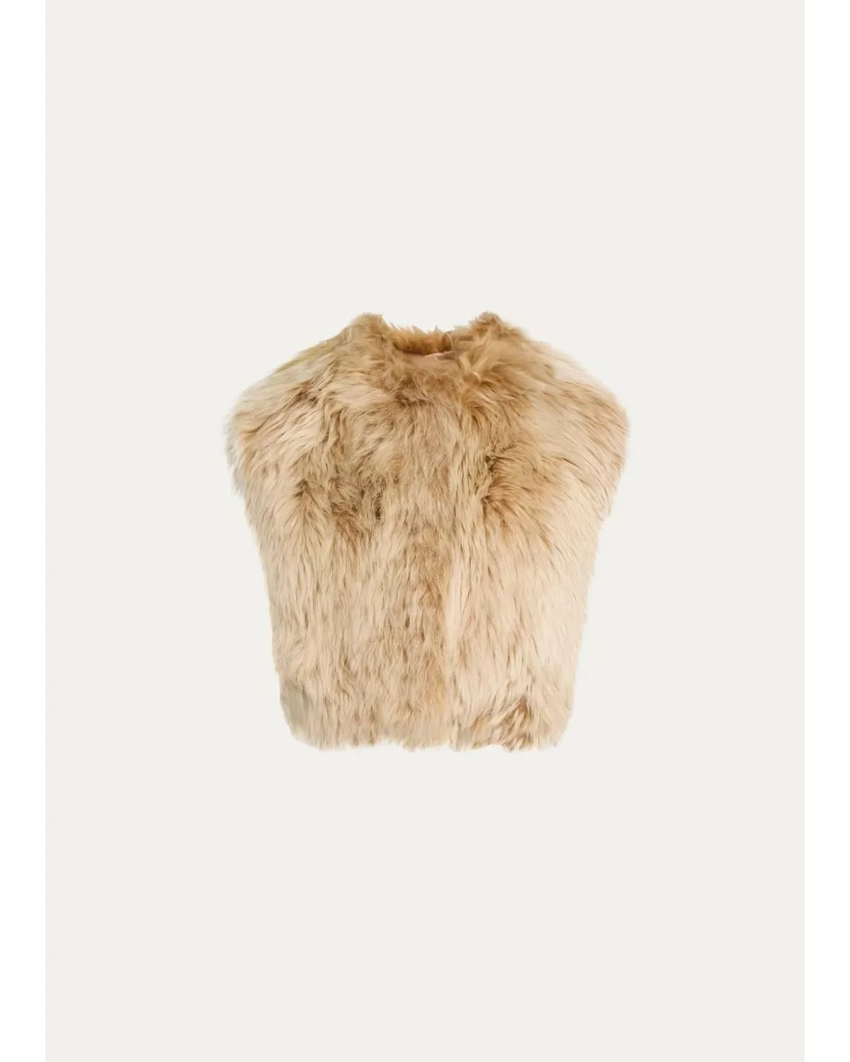 Long Lamb Shearling Vest by Brunello Cucinelli