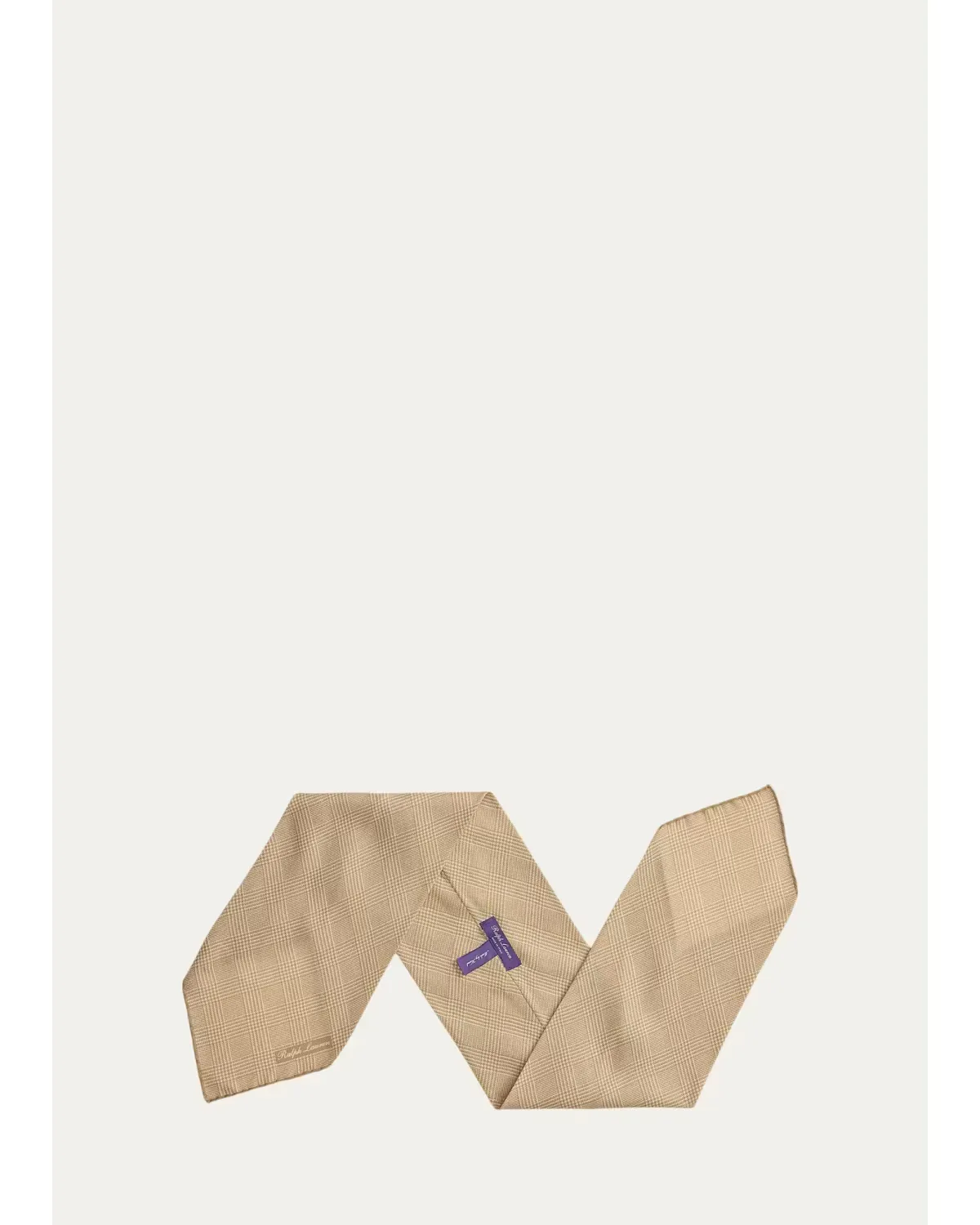 Glen Plaid Cashmere-Silk Neckerchief by Ralph Lauren