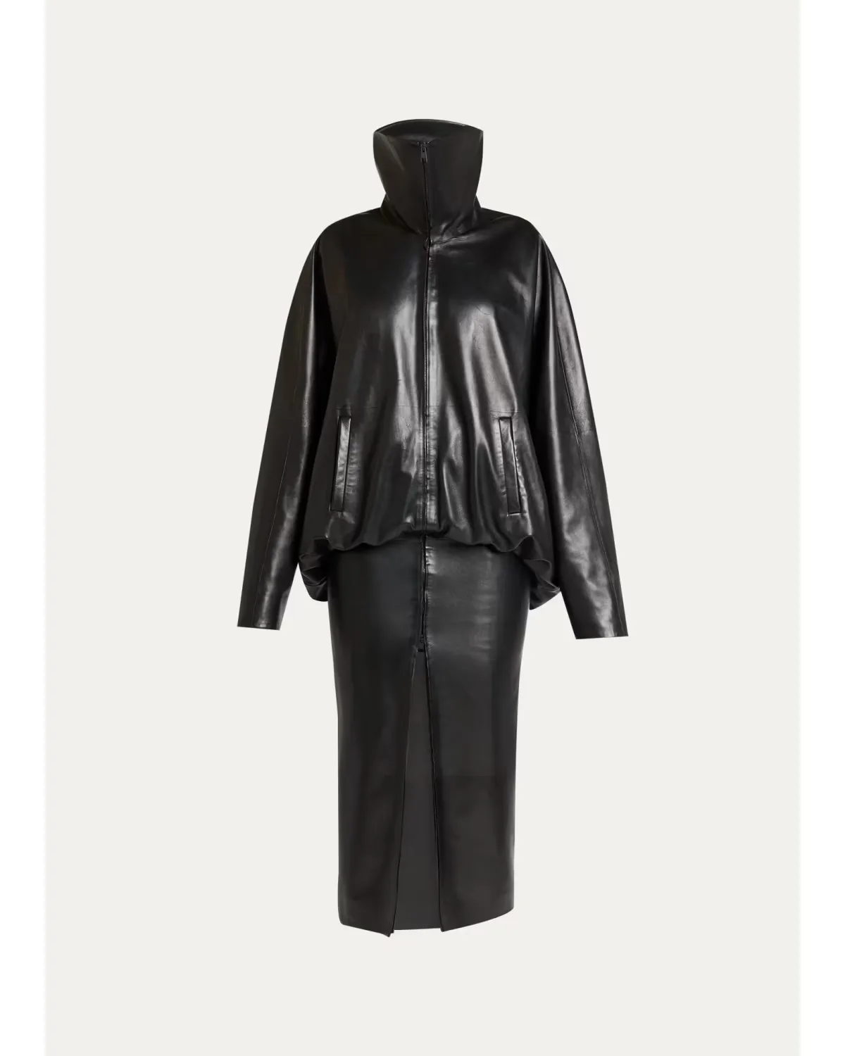 High Collar Blouson Skirted Jacket by Balenciaga
