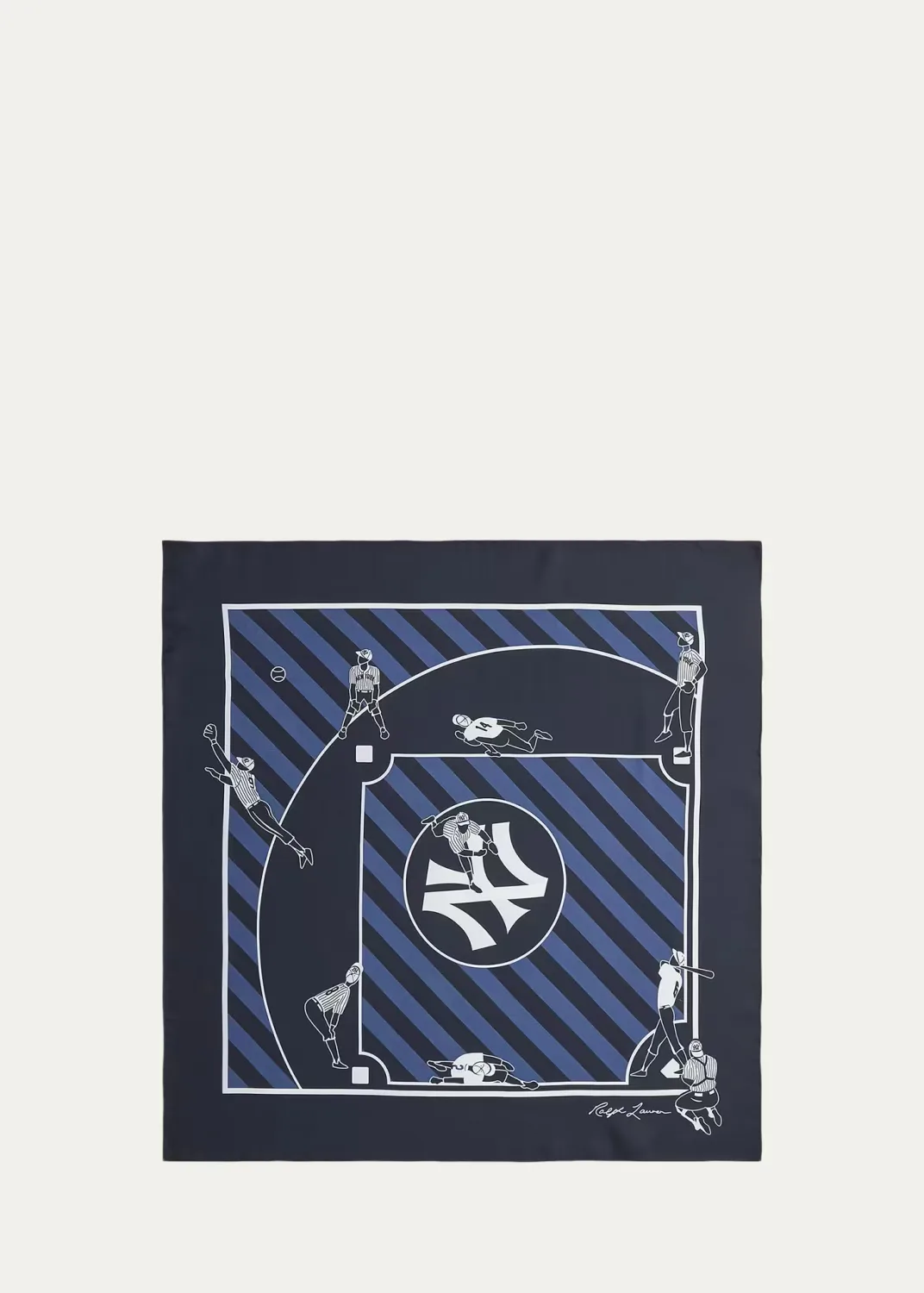 Ralph Lauren Yankees Silk Square Scarf by Ralph Lauren