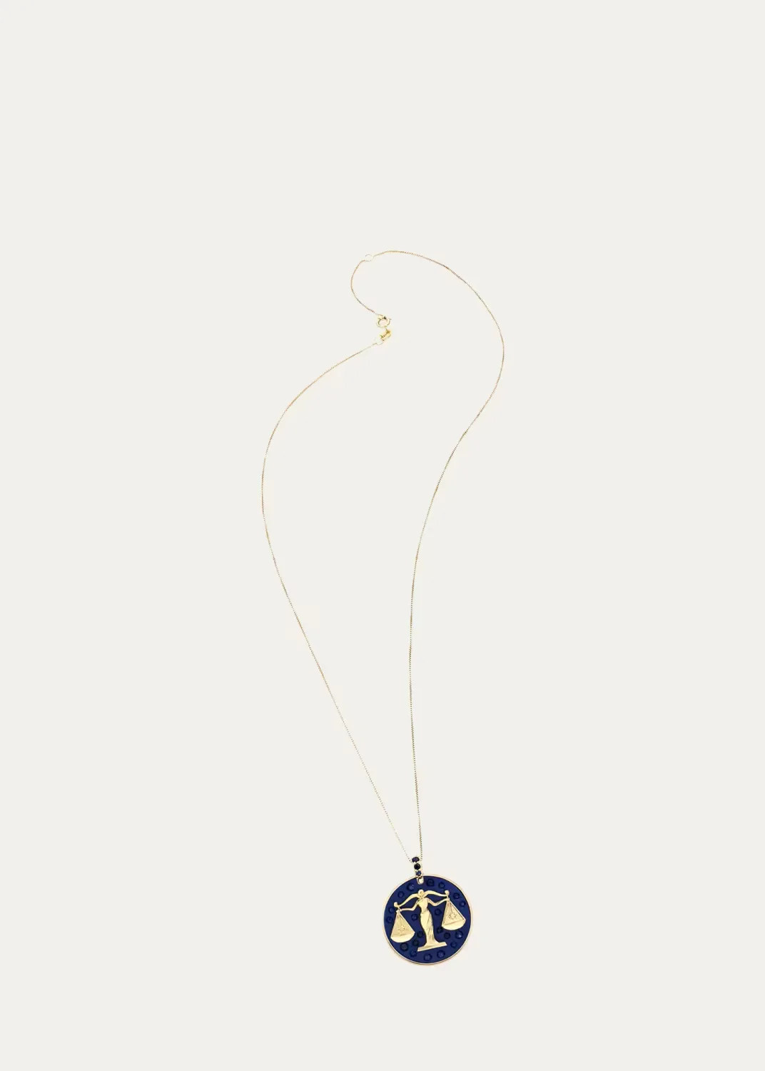 Libra 18K Yellow Gold, Sterling Silver & Titanium Pendant Necklace by FARAONE MENNELLA by R.F.M.A.S.