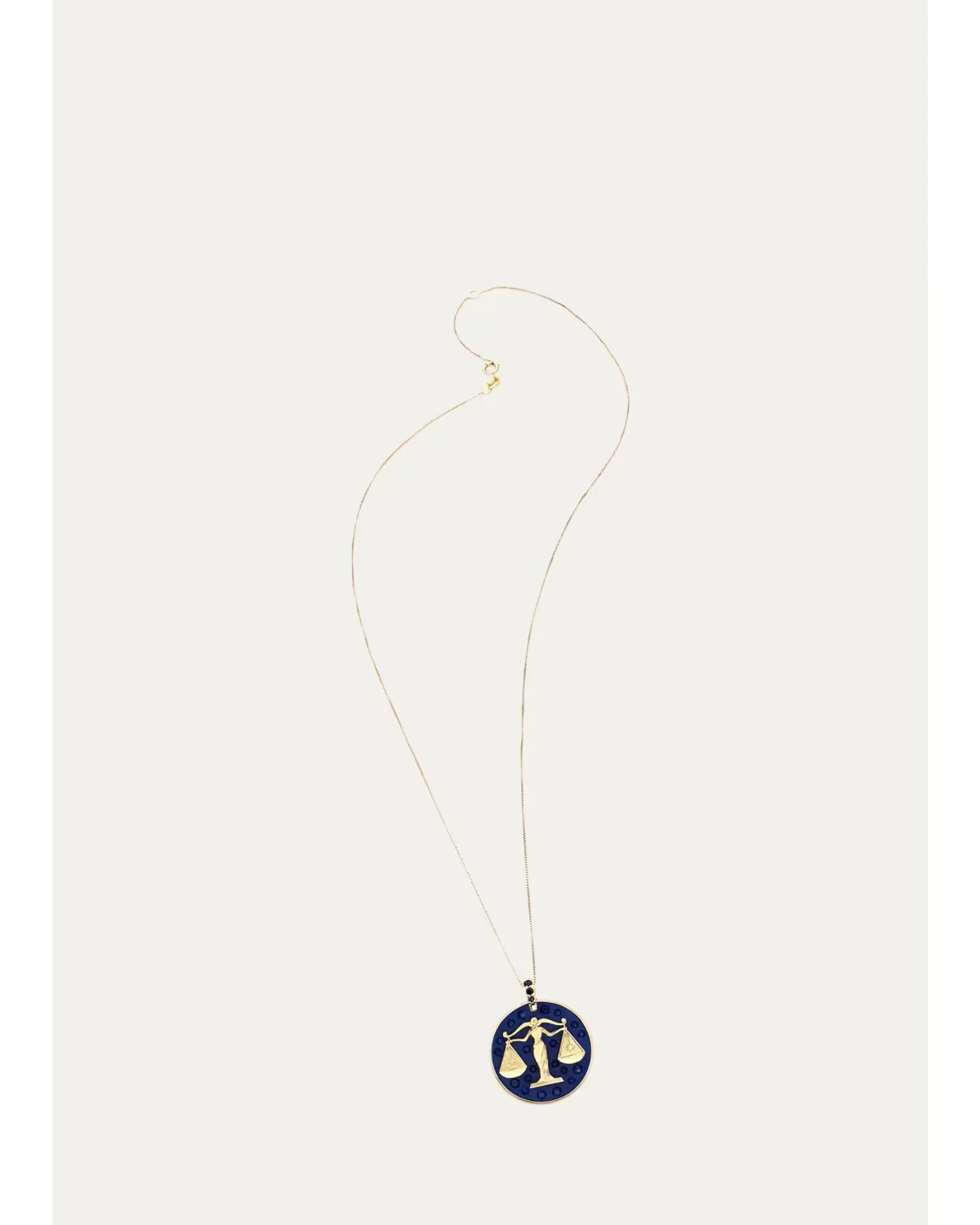 Libra 18K Yellow Gold, Sterling Silver & Titanium Pendant Necklace by FARAONE MENNELLA by R.F.M.A.S.