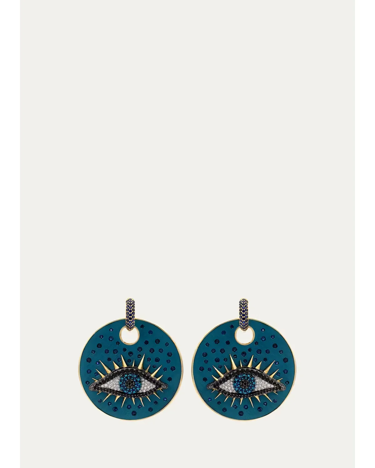 Talisman 18K Yellow Gold, Sterling Silver, Titanium & 0.46 TCW Lab-Grown Diamond Drop Earrings by FARAONE MENNELLA by R.F.M.A.S.