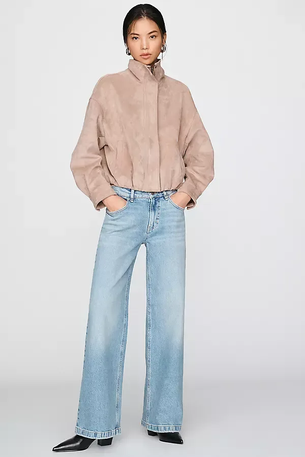 Rylee Loose Mid Rise Wide Leg Jeans by Hudson