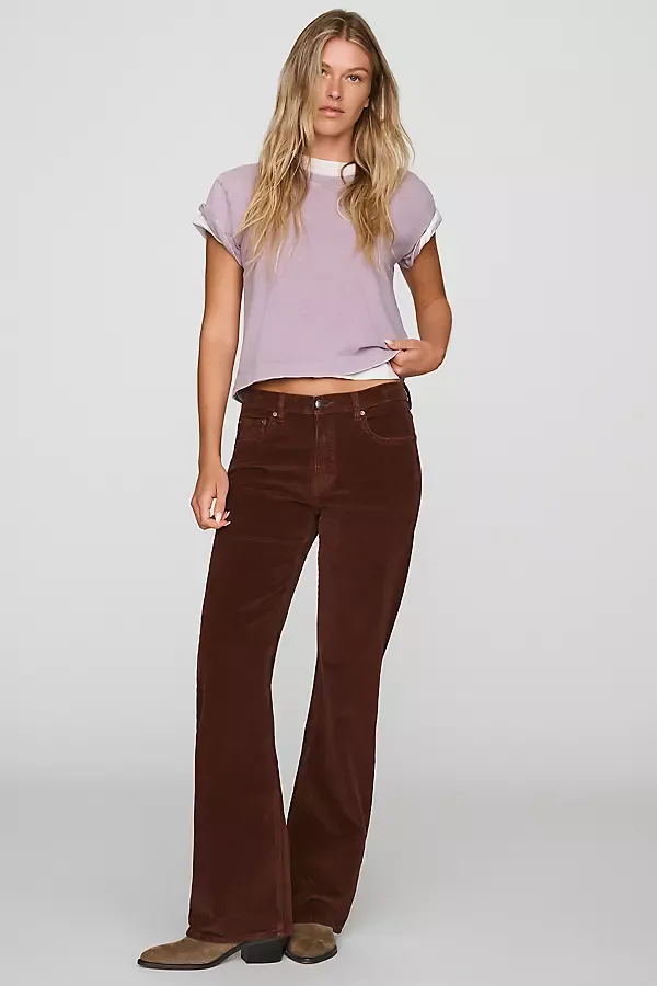 Bella Corduroy Mid Rise Slim Bootcut Jeans by DL1961