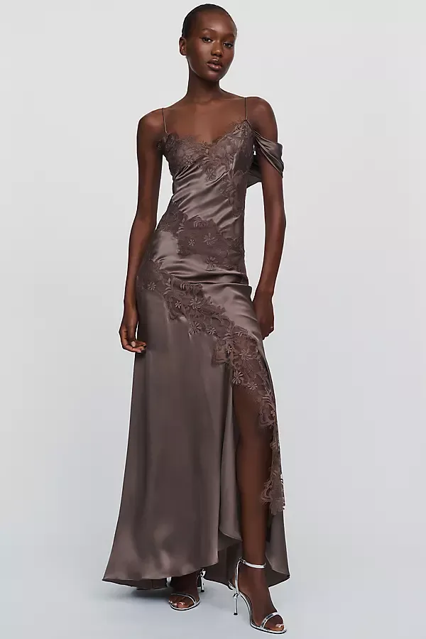 Reese 100% Silk Maxi Dress by Amur