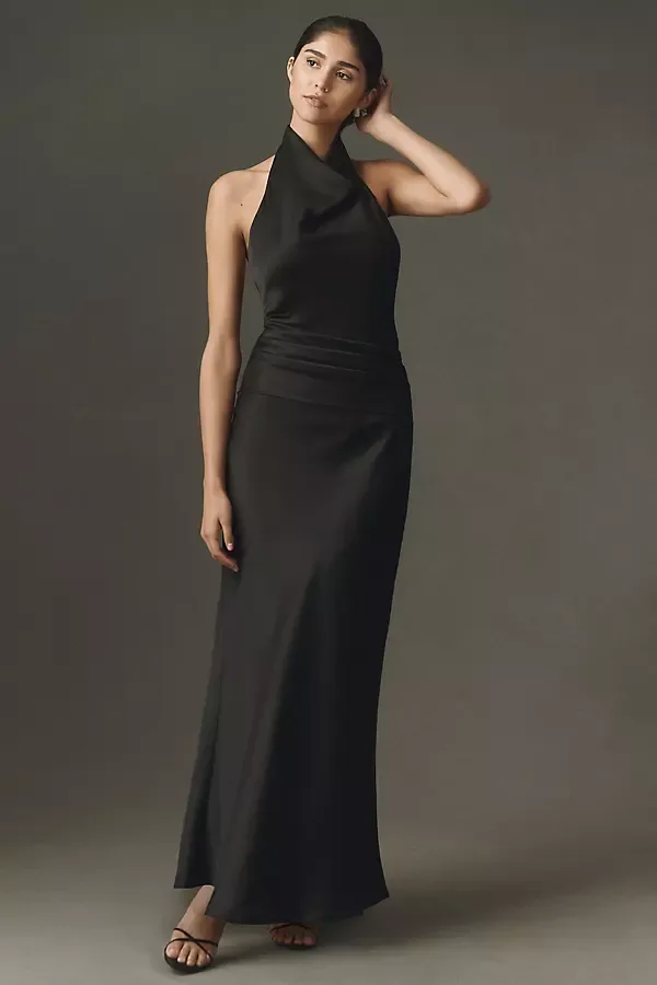 Isabella High-Neck Maxi Dress