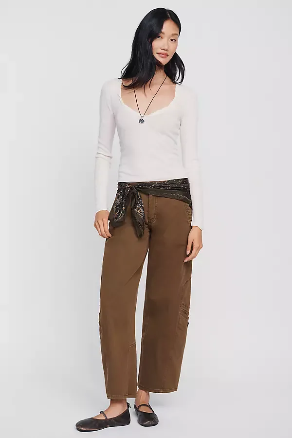 Tapered Wide Leg Pants by Pilcro