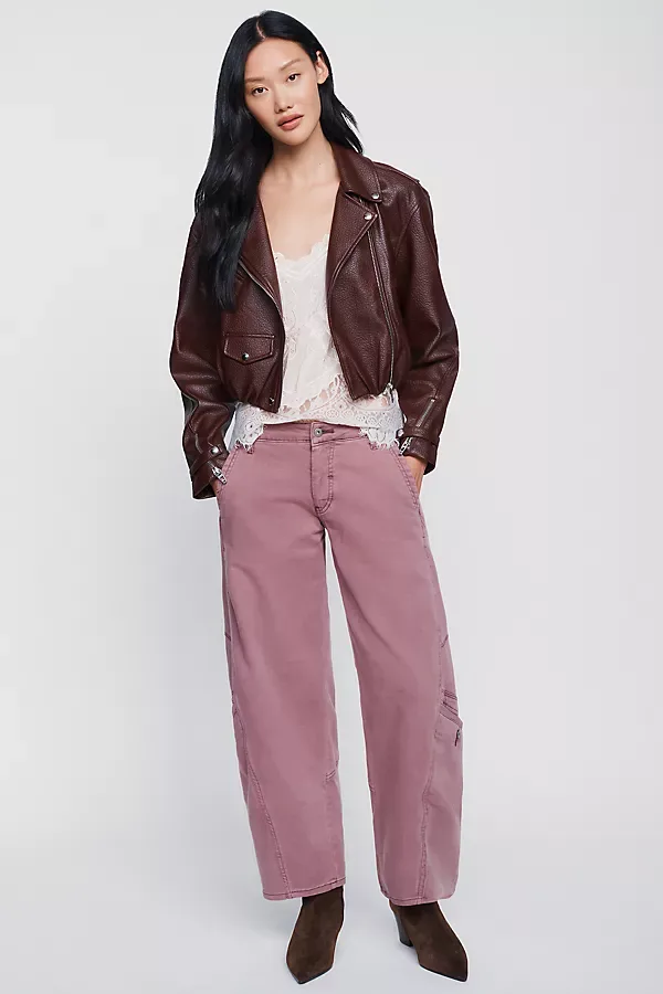 Tapered Wide Leg Pants