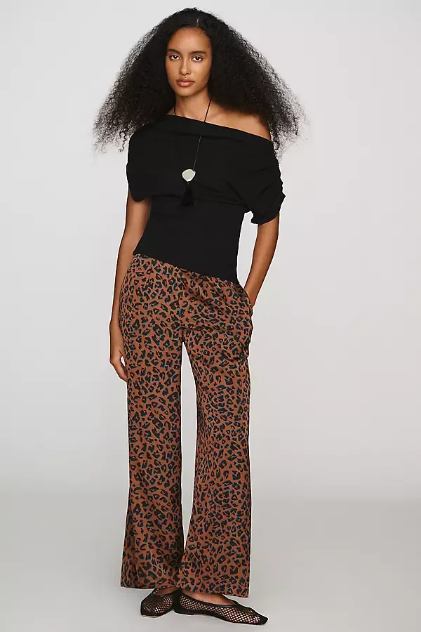 Satin Wide-Leg Pants by Hutch