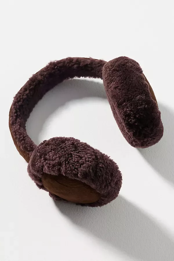 Suede Sherpa Fleece Earmuffs