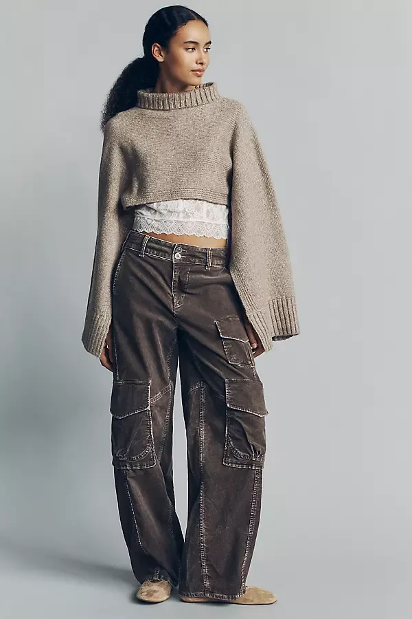 Funnel Neck Cropped Shrug by Anthropologie
