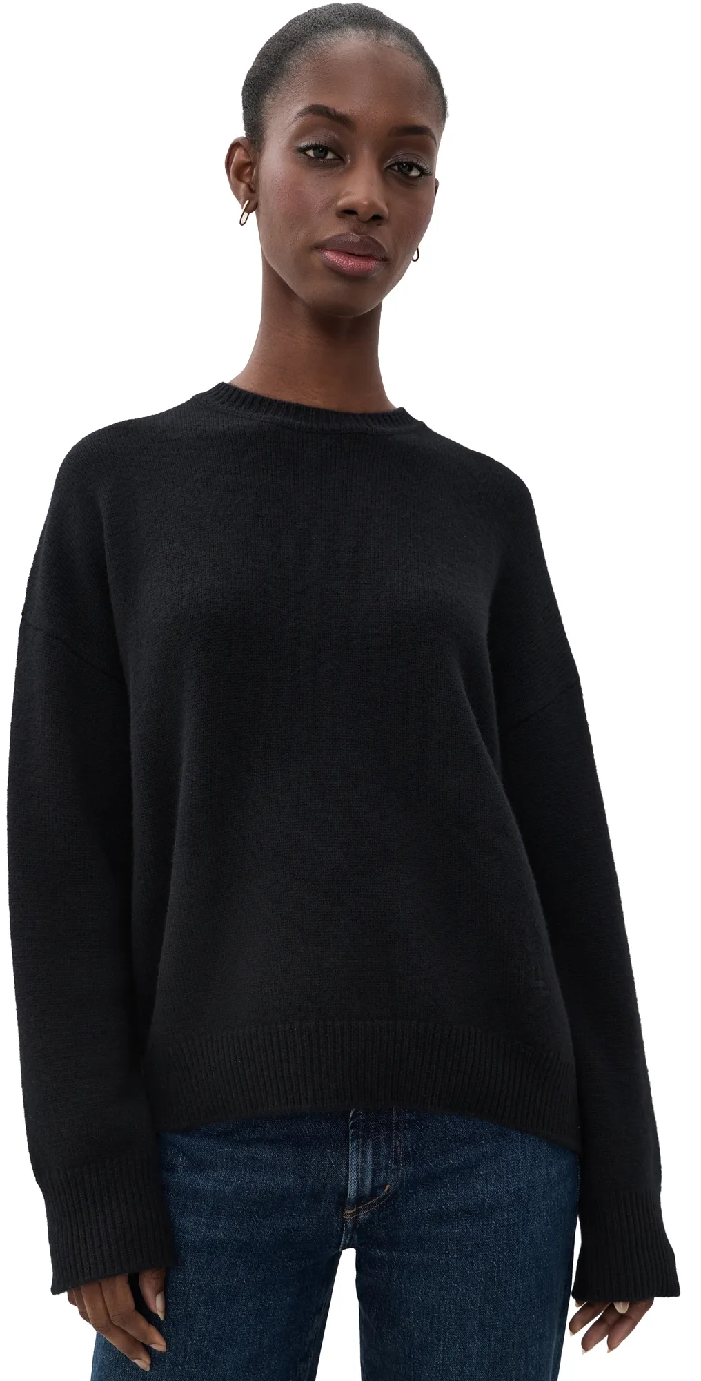 Oversized Crew Neck Sweater by La Ligne