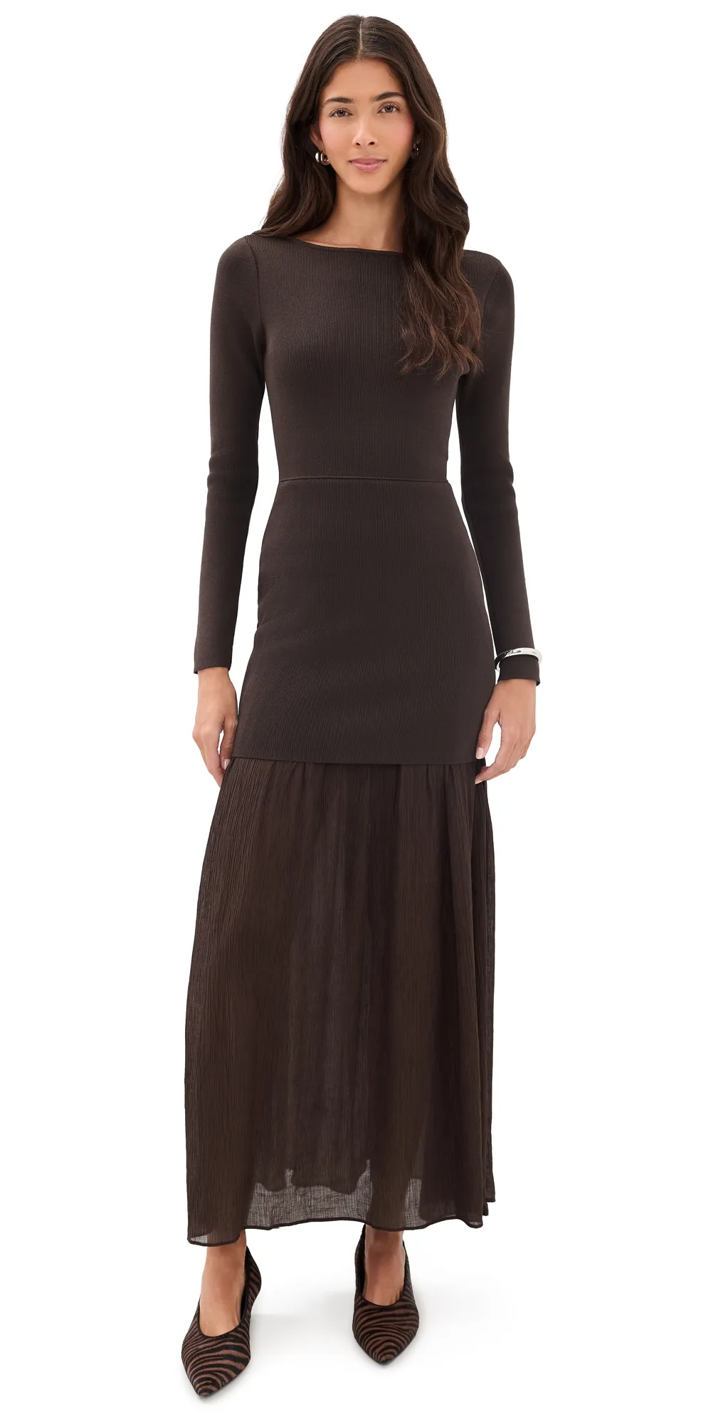 Gemma Mix Media Dress by Line & Dot