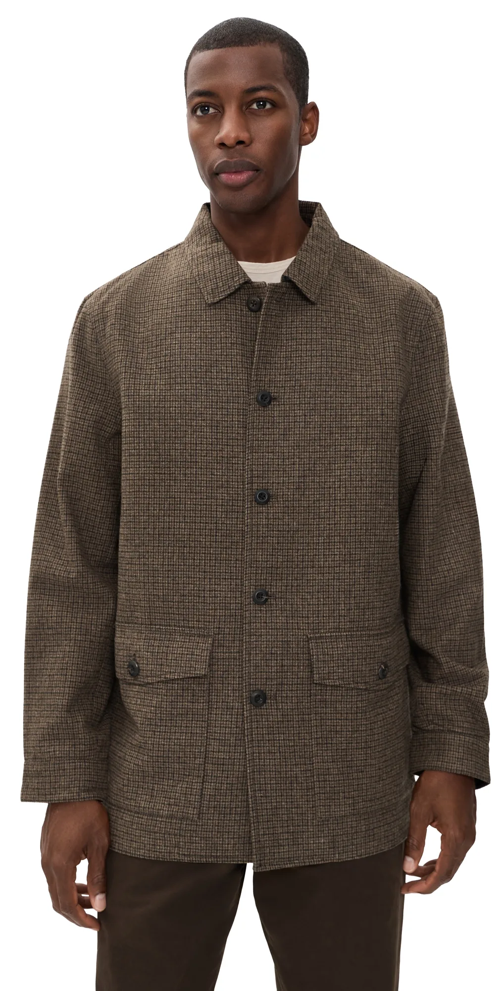 Houndstooth Bennet Overcoat by Billy Reid