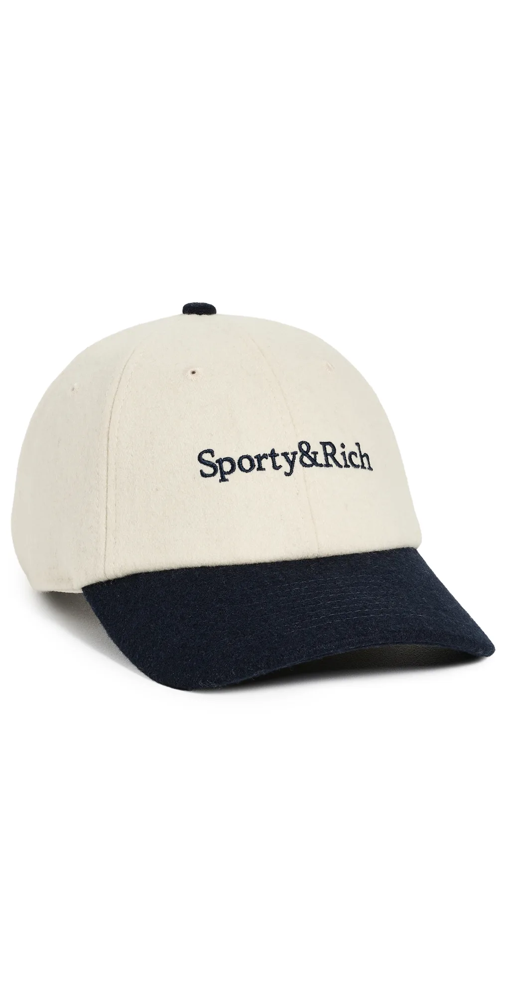 Serif Logo Wool Hat by Sporty & Rich