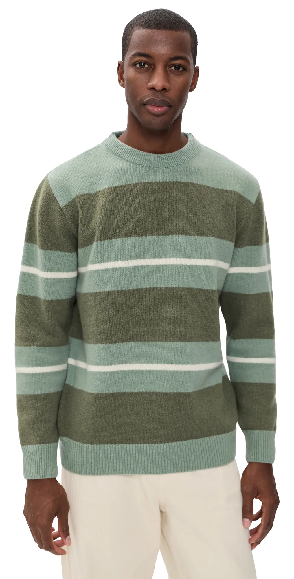 Combin Striped Knit Sweater by Far Afield