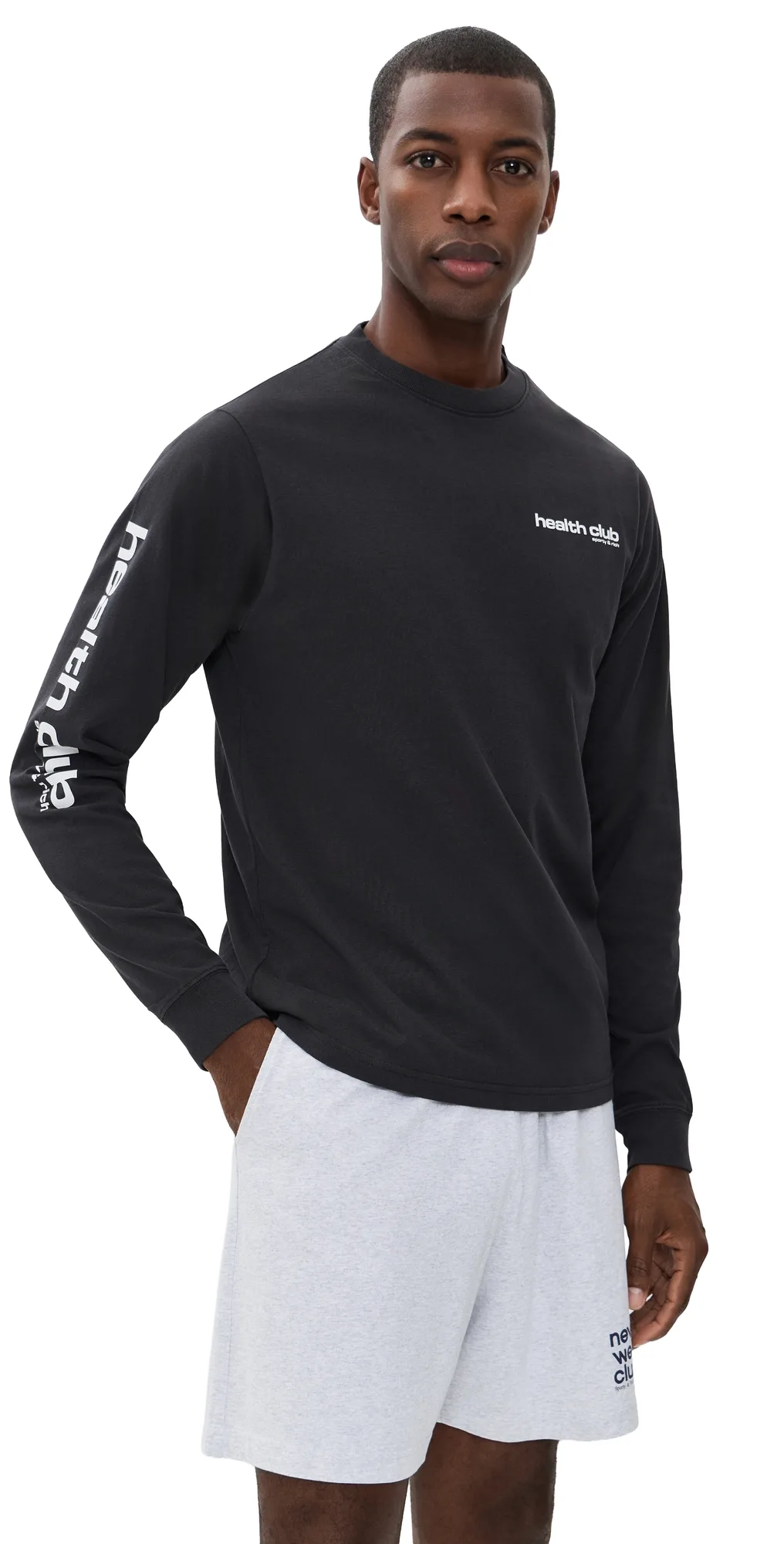 Bold Health Long Sleeve Tee by Sporty & Rich