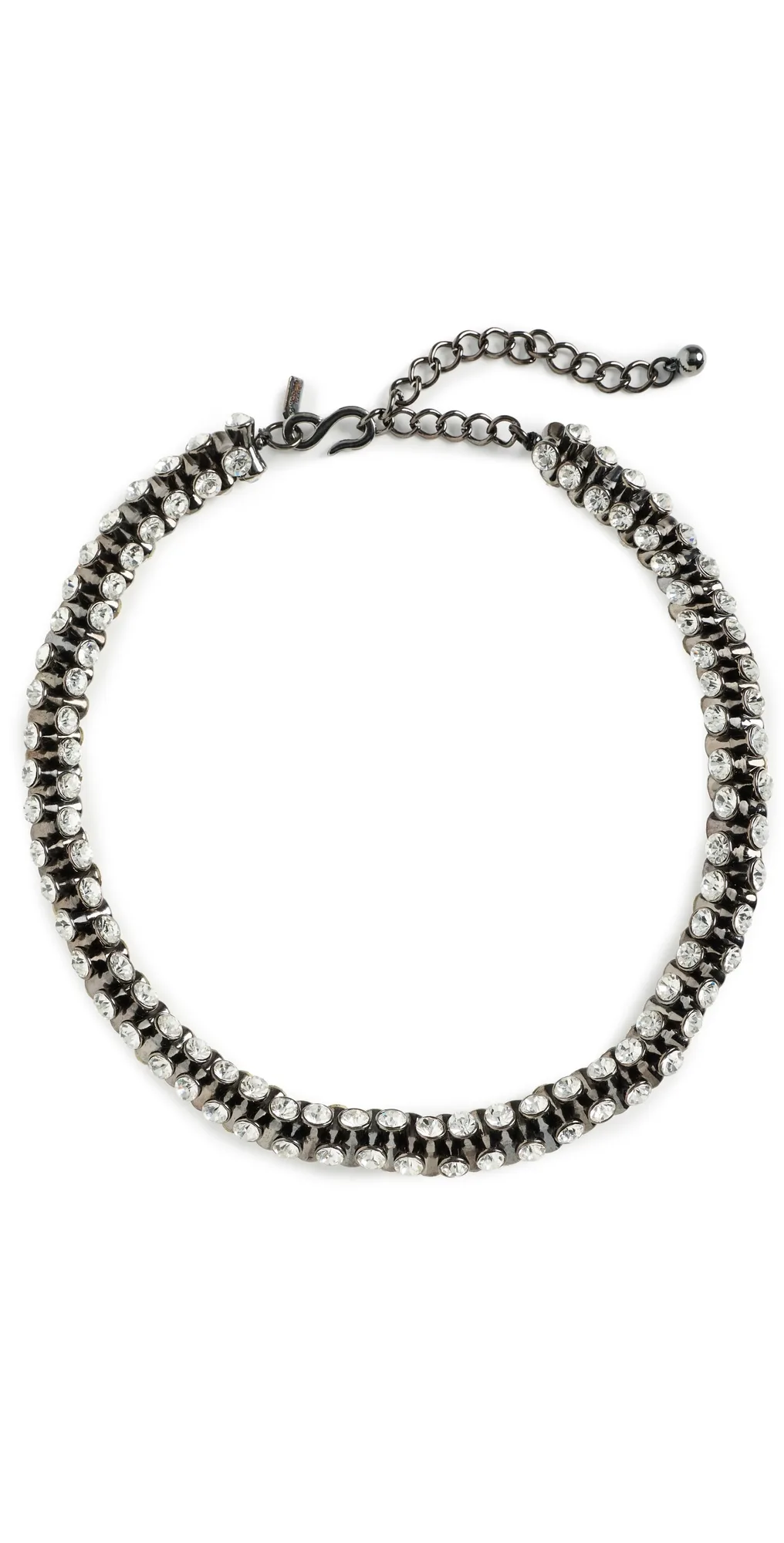 Crystal Hour Glass Necklace by Kenneth Jay Lane
