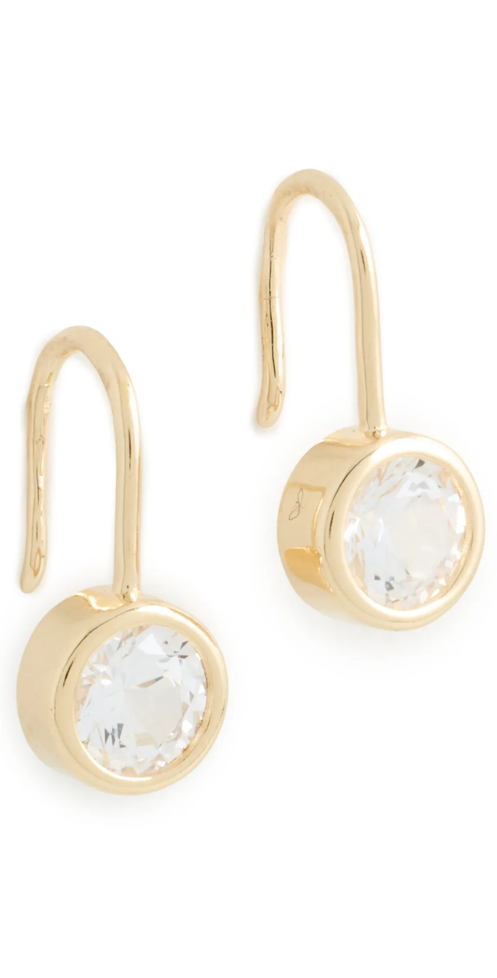 Large Twisted Crystal Drop White Sapphire by Madewell