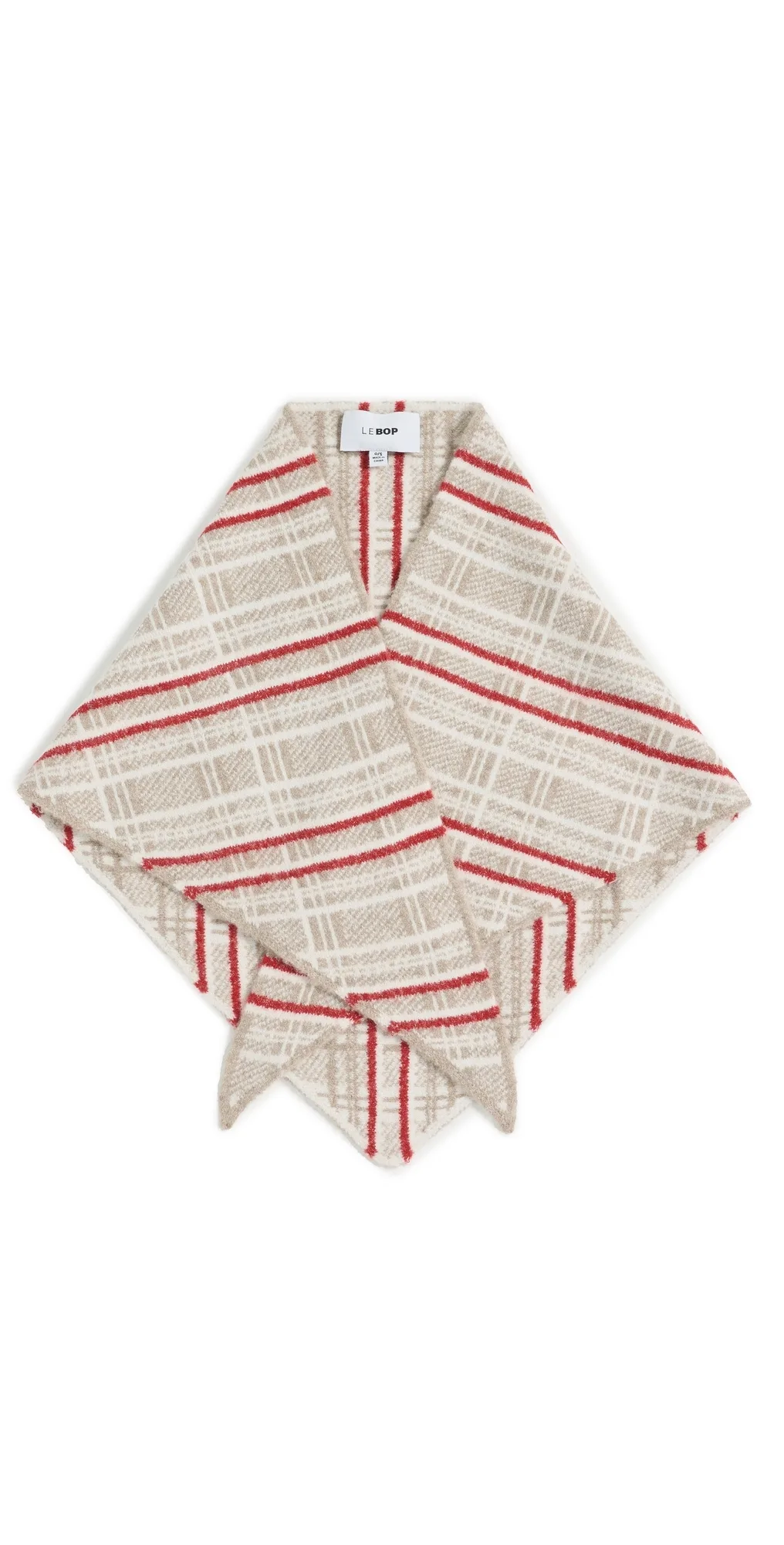 Plaid Triangle Scarf by LE BOP