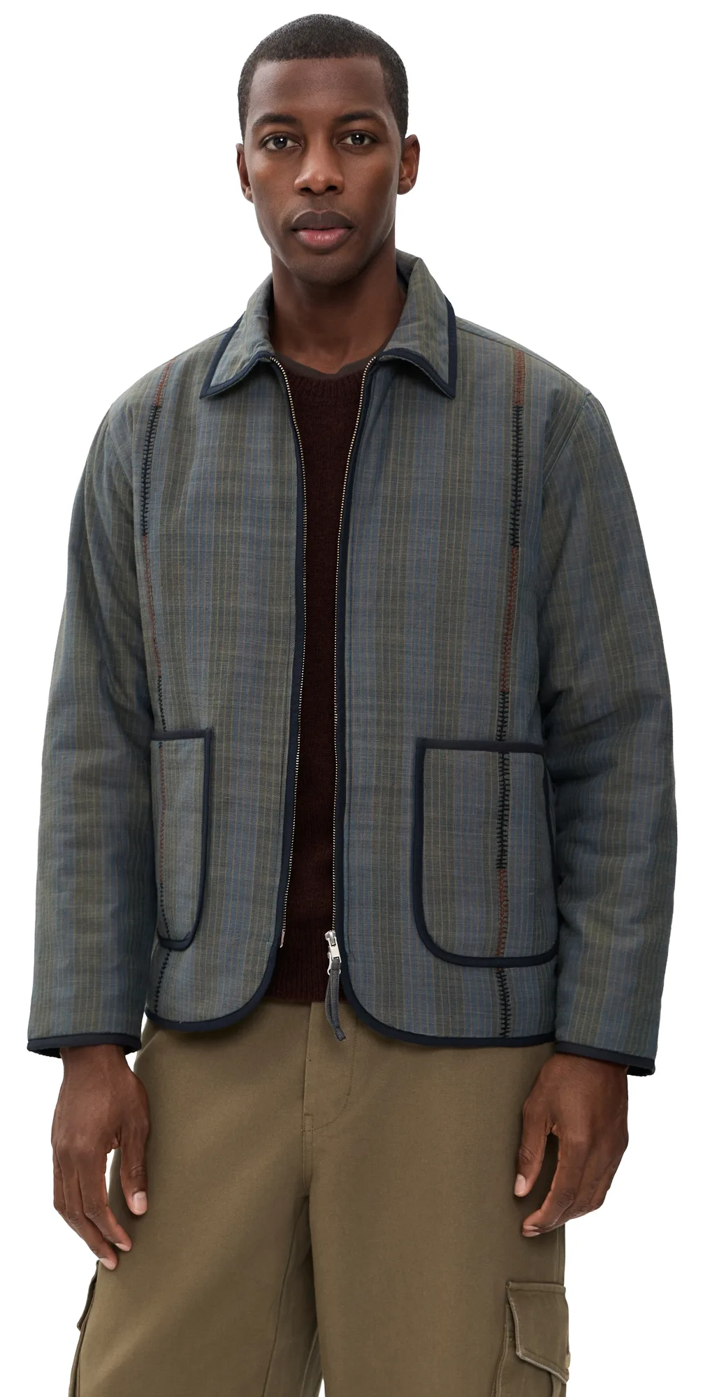Khadi Cotton Embroidery Jacket by Kardo