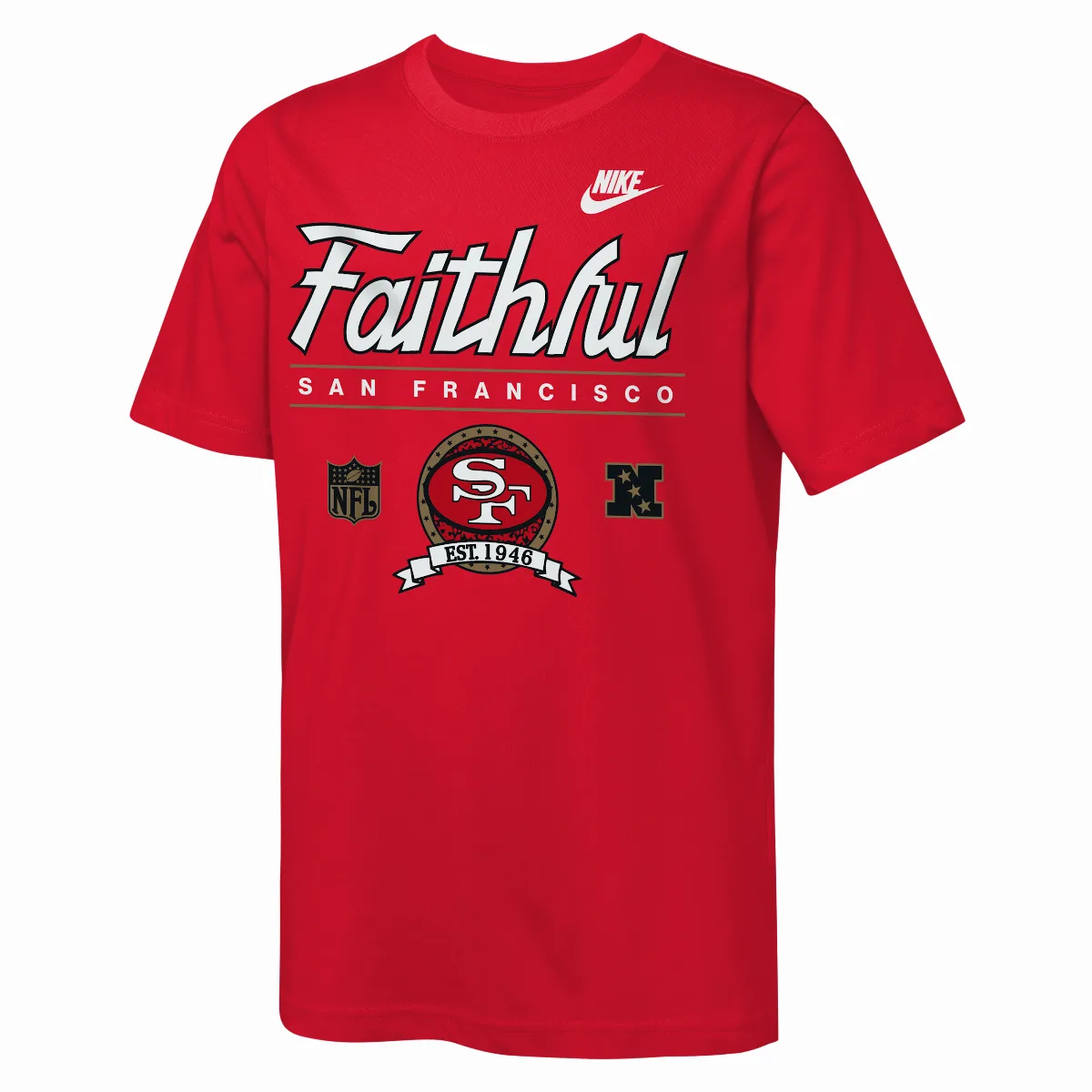 San Francisco 49ers Rewind Hometown Slub Dri-FIT NFL T-Shirt by Nike