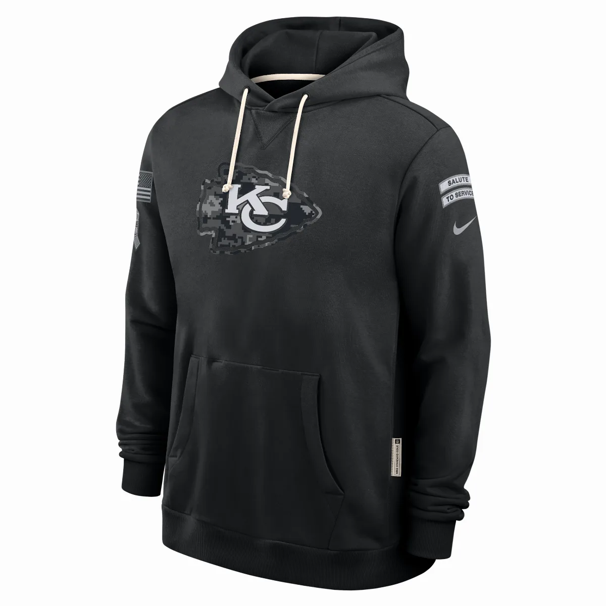 Kansas City Chiefs Salute to Service Sideline Dri-FIT NFL Pullover Hoodie by Nike